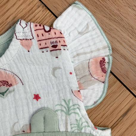 Barboteuse bébé en gaze de coton arya Ecru 6 - vertbaudet enfant 
