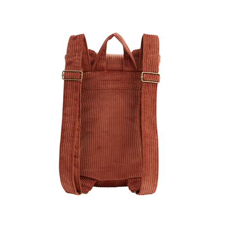 Sac à dos enfant en velours côtelé maloueg Marron 3 - vertbaudet enfant 