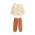Ensemble enfant sweat et pantalon en gaze de coton tango Marron 2 - vertbaudet enfant 