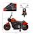 Moto électrique enfant 6 v 3 km/h effet lumineux roulettes amovibles repose-pied pédale métal pp rose noir Blanc+Bleu+Rose+Rouge 17 - vertbaudet enfant 