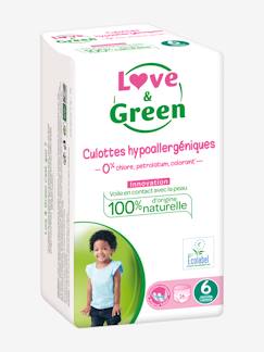 Puériculture-Toilette de bébé-Culottes hypoallergéniques T6 x 16 LOVE & GREEN