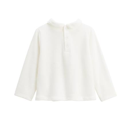 Pyjama bébé 2 pièces en velours à pieds retroussables swan Ocre 3 - vertbaudet enfant 