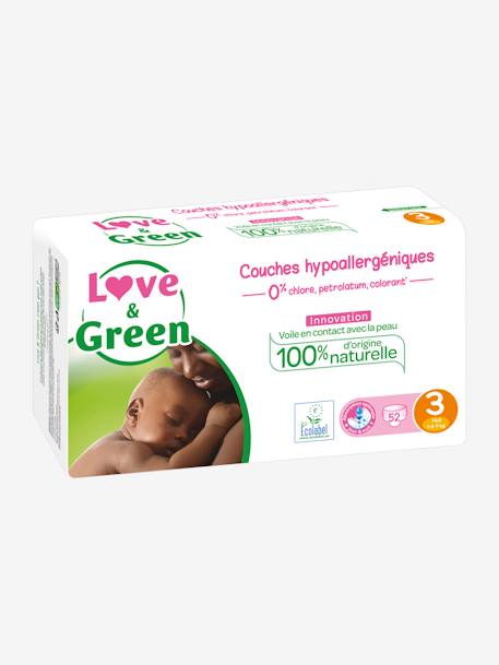 Couches hypoallergéniques T3 x 52 LOVE & GREEN blanc 3 - vertbaudet enfant 