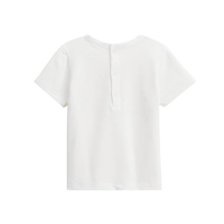 Ensemble enfant t-shirt et short en gaze de coton liwa Ecru 5 - vertbaudet enfant 