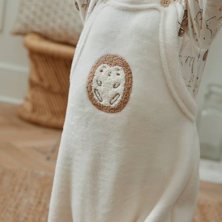 Salopette bébé en molleton ultra chaud envolée de bisous Ecru 5 - vertbaudet enfant 