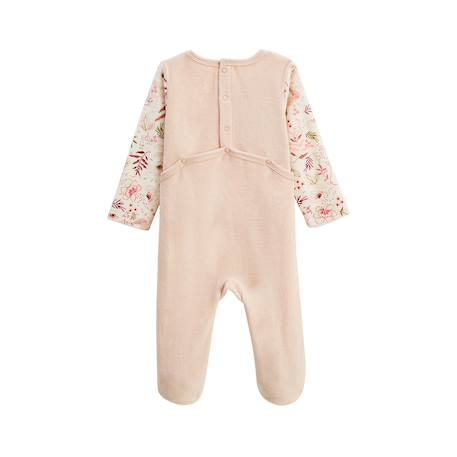 Pyjama bébé en velours manouk Rose 3 - vertbaudet enfant 