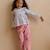Pantalon bébé en velours côtelé céleste Rose 5 - vertbaudet enfant 