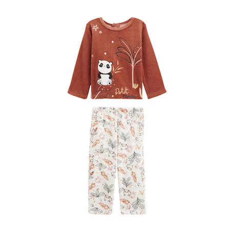 Pyjama enfant 2 pièces en velours maloueg Marron 2 - vertbaudet enfant 