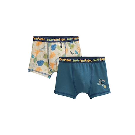 Lot de 2 boxers garçon monkey Bleu 2 - vertbaudet enfant 