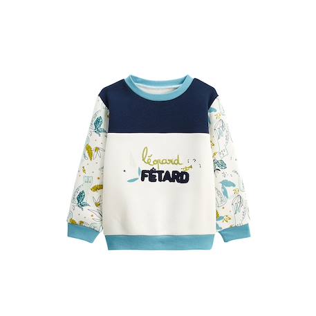 Sweat-shirt enfant en molleton oscar Bleu 2 - vertbaudet enfant 