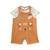 Ensemble salopette bébé et t-shirt en éponge mio Camel 2 - vertbaudet enfant 