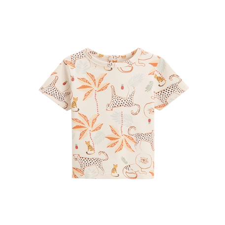 Ensemble salopette bébé en gaze de coton et t-shirt tango Marron 4 - vertbaudet enfant 
