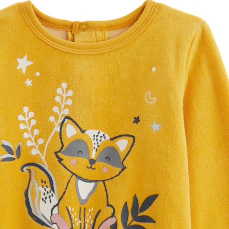 Pyjama enfant 2 pièces en velours petit loup Ocre 5 - vertbaudet enfant 