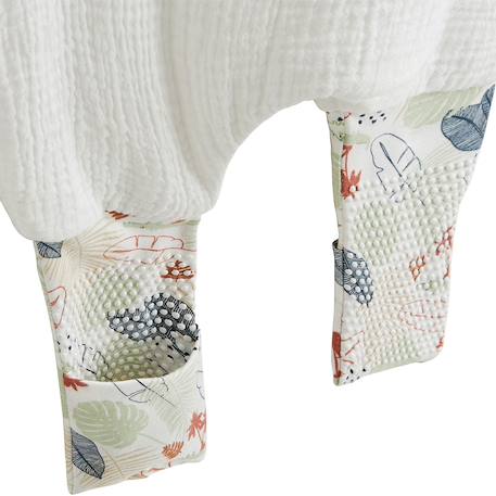 Turbulette tog 2 en gaze de coton avec pieds retroussables sian Ecru 5 - vertbaudet enfant 
