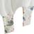 Turbulette tog 2 en gaze de coton avec pieds retroussables sian Ecru 5 - vertbaudet enfant 