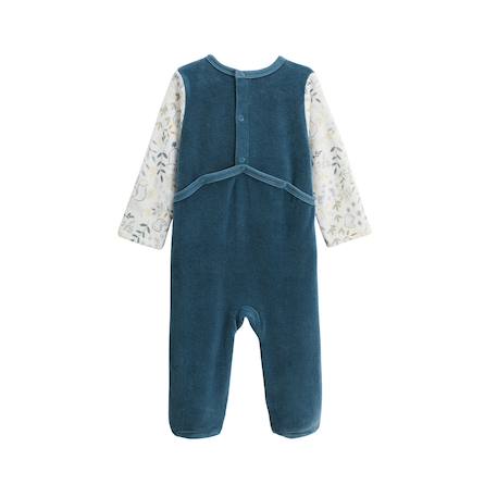 Pyjama bébé en velours cacahuète Bleu 3 - vertbaudet enfant 