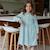 Robe bébé en velours côtelé alma Bleu 5 - vertbaudet enfant 