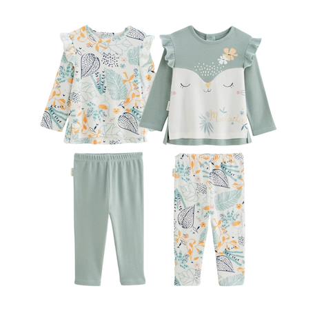 Lot de 2 pyjamas holamuchacha Ecru 2 - vertbaudet enfant 