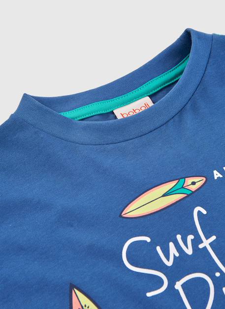 T-shirt enfant en coton à manches longues  coton Bleu 3 - vertbaudet enfant 