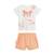 Ensemble bébé t-shirt et short en éponge bahamas Corail 2 - vertbaudet enfant 