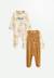 Lot de 2 pyjamas bébé en velours constellation Camel 1 - vertbaudet enfant 