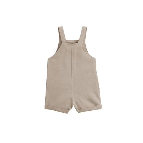 Salopette bébé en lin mélangé moka Beige 4 - vertbaudet enfant 