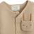 Ensemble gilet et pantalon avec pieds bébé en tricot hello baby Sable 3 - vertbaudet enfant 