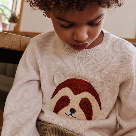Pull bébé en tricot gustin Ecru 5 - vertbaudet enfant 