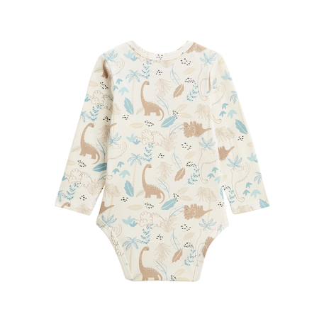 Lot de 3 bodies bébé manches longues cracotte Ecru 5 - vertbaudet enfant 