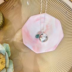 Vêtements de grossesse-Bola de grossesse argent aventurine