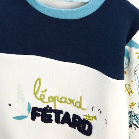 Sweat-shirt enfant en molleton oscar Bleu 3 - vertbaudet enfant 