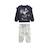 Ensemble bébé sweat-shirt et pantalon en molleton holamuchacha Bleu 2 - vertbaudet enfant 
