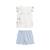 Pyjama enfant 2 pièces manches courtes tiana Ecru 2 - vertbaudet enfant 