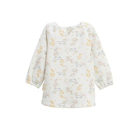 Ensemble bébé robe et legging en molleton emilie Ocre 3 - vertbaudet enfant 