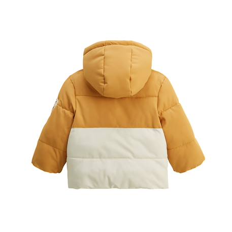 Doudoune enfant imperméable doublée polaire avec capuche charly Camel 3 - vertbaudet enfant 