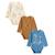 Lot de 3 bodies bébé manches longues constellation Camel 2 - vertbaudet enfant 