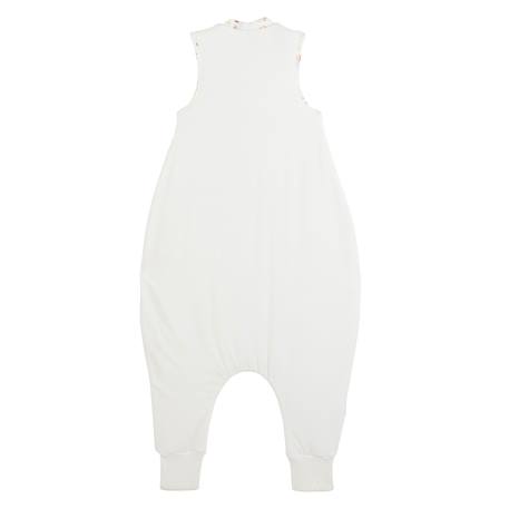 Turbulette d'hiver en velours avec pieds retroussables gaufrette Ecru 3 - vertbaudet enfant 