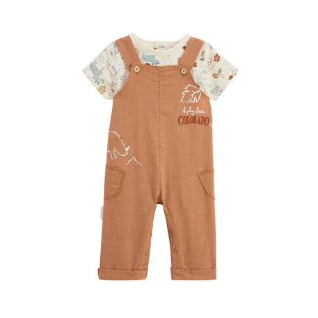 Ensemble salopette bébé et t-shirt kansas city Camel 2 - vertbaudet enfant 