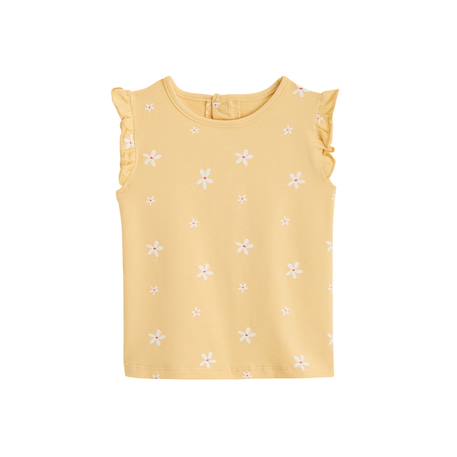 T-shirt enfant manches courtes camila Jaune 2 - vertbaudet enfant 