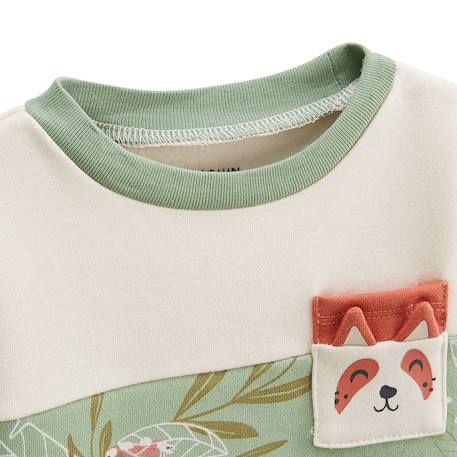 Ensemble enfant sweat et pantalon en molleton gustin Beige 4 - vertbaudet enfant 