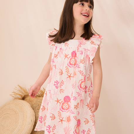Robe en gaze de coton bahamas Ecru 5 - vertbaudet enfant 