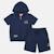Ensemble garçon t-shirt manches courtes zippé et short Beige+Bleu+Kaki+Marine 12 - vertbaudet enfant 