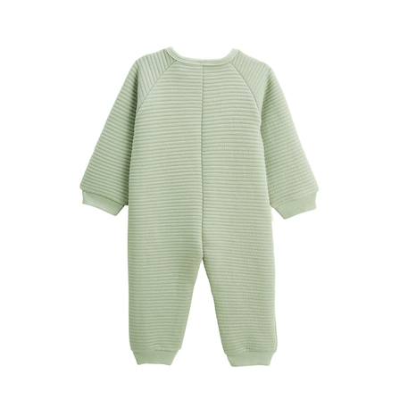 Surpyjama bébé en coton matelassé boavista Kaki 3 - vertbaudet enfant 