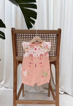 Barboteuse bébé en gaze de coton santa giulia  - vertbaudet enfant