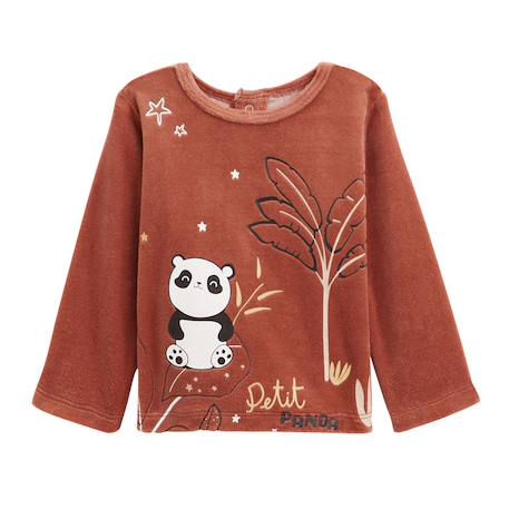 Pyjama enfant 2 pièces en velours maloueg Marron 3 - vertbaudet enfant 