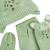 Ensemble bonnet, moufles et écharpe bébé en tricot boavista Kaki 3 - vertbaudet enfant 
