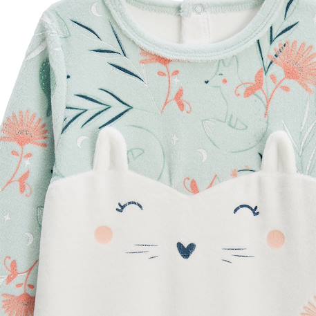 Lot de 2 pyjamas bébé en velours dina Bleu 4 - vertbaudet enfant 