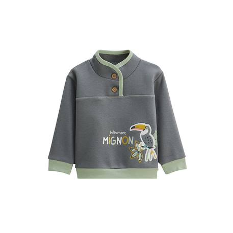 Sweat-shirt en molleton ultra chaud boavista Gris 2 - vertbaudet enfant 