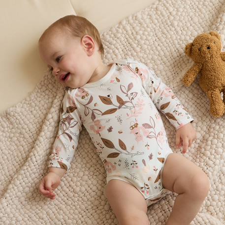 Lot de 2 bodies bébé manches longues sora Ecru 6 - vertbaudet enfant 
