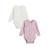 Lot de 2 bodies bébé manches longues ouverture croisée miss chatchatchat Rose 2 - vertbaudet enfant 